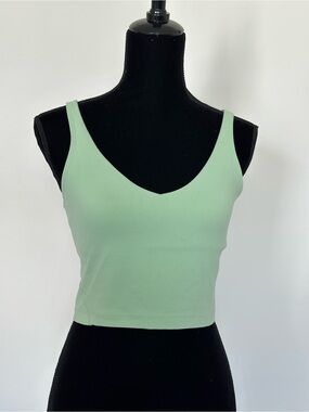 Women’s Lululemon Light Green Align Cropped Tank Top